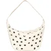 Walter Baker Hendrix Stud Leather Shoulder Bag In Oyster