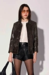 Walter Baker Hillary Leather Jacket In Black