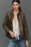 Walter Baker Hillary Leather Jacket In Green