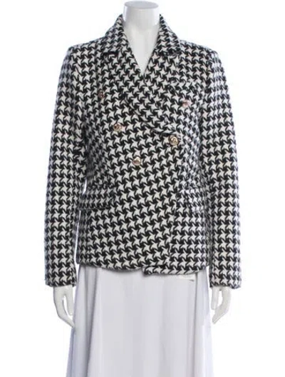 Pre-owned Walter Baker Houndstooth Print Blazer