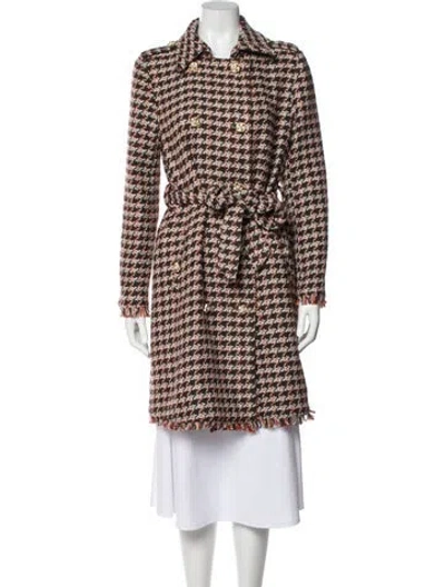 Pre-owned Walter Baker Houndstooth Print Peacoat W/ Tags In Multi