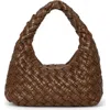 Walter Baker Indie Leather Hobo Bag In Brown