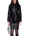 Walter Baker Isabella Leather Jacket In Black