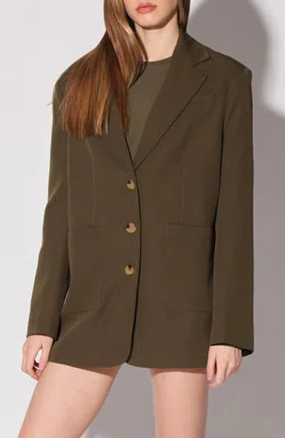 Walter Baker Jagger Oversize Blazer In Green