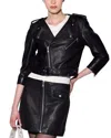 Walter Baker Jamison Leather Jacket In Black