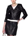 Walter Baker Jamison Leather Jacket In Black
