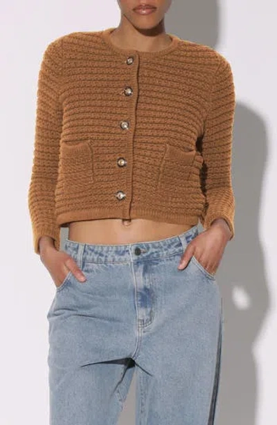 Walter Baker Janis Cardigan In Camel