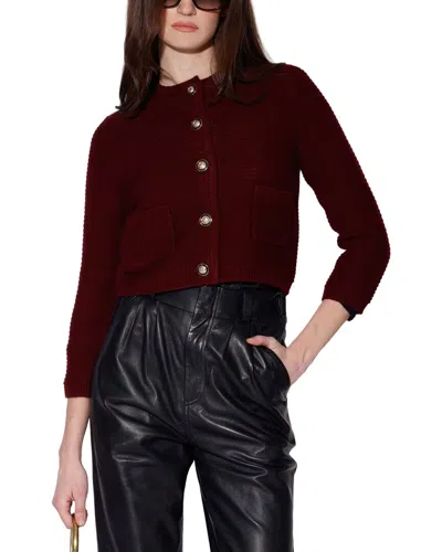 Walter Baker Janis Cardigan In Burgundy
