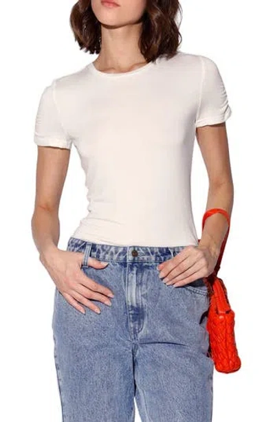 Walter Baker Jennifer Fitted Baby Tee In White