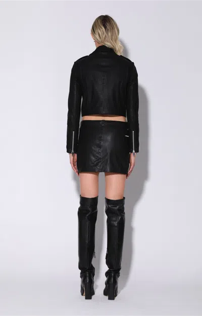 Walter Baker Jenny Jacket, Black Napalon - Leather In Multi