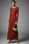 Walter Baker Juliet Long Sleeve Dress In Red