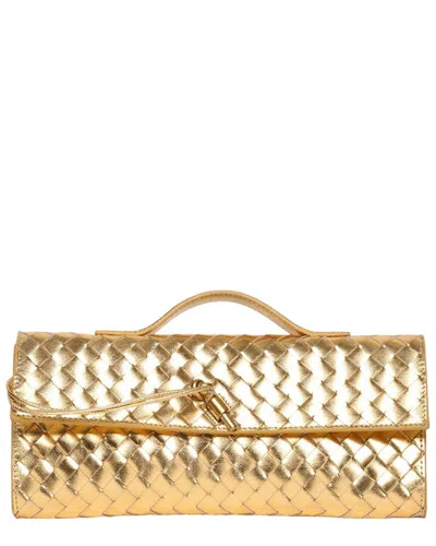 Walter Baker Juliette Leather Clutch In Gold
