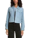 Walter Baker Kacey Suede Jacket In Blue