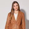 Walter Baker Women's Kiki Oversized Leather Blazer In Camel