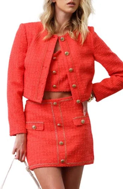 Walter Baker Kit Jacket In Red