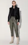 Walter Baker Landon Vest, Black - Puffer Leather In Black