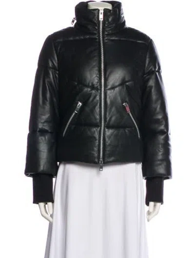 Pre-owned Walter Baker Leather Biker Jacket In Black