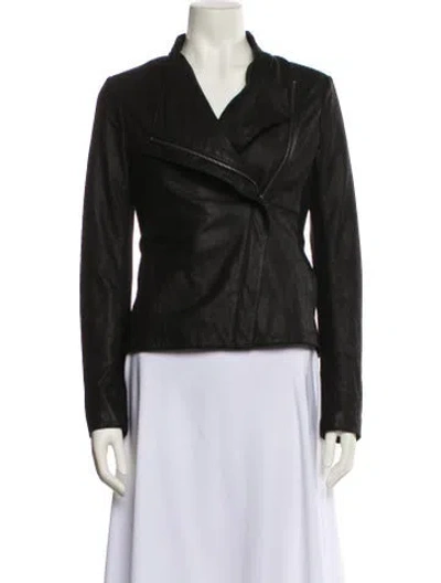 Pre-owned Walter Baker Leather Biker Jacket In Black