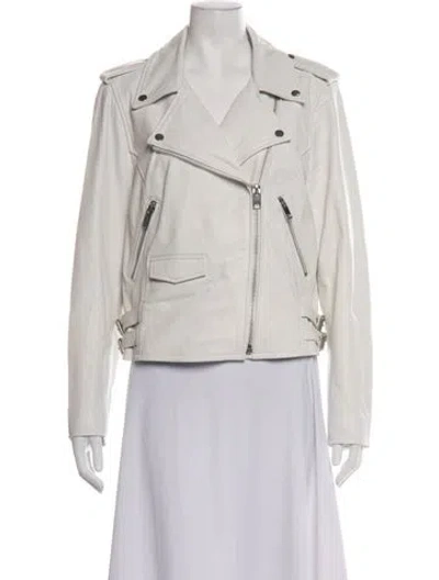 Pre-owned Walter Baker Leather Biker Jacket In Pink