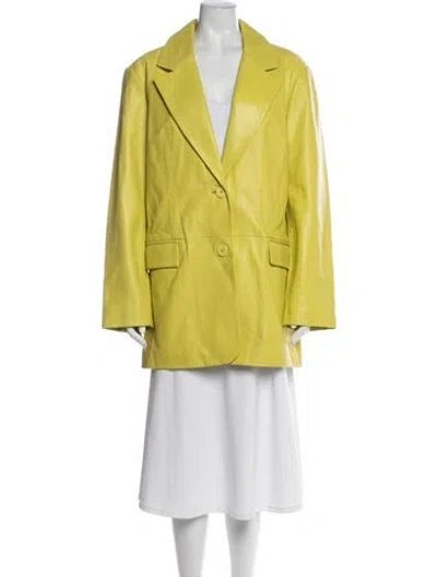 Pre-owned Walter Baker Leather Coat In Green