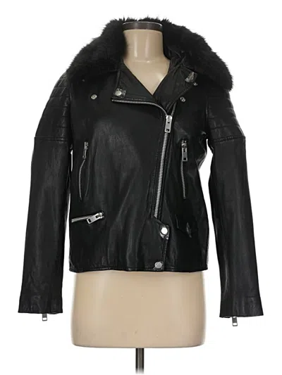 Pre-owned Walter Baker Leather Jacket In Black