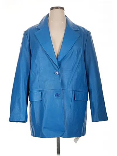 Pre-owned Walter Baker Leather Jacket In Blue
