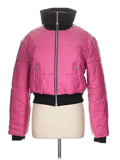 Pre-owned Walter Baker Leather Jacket In Pink