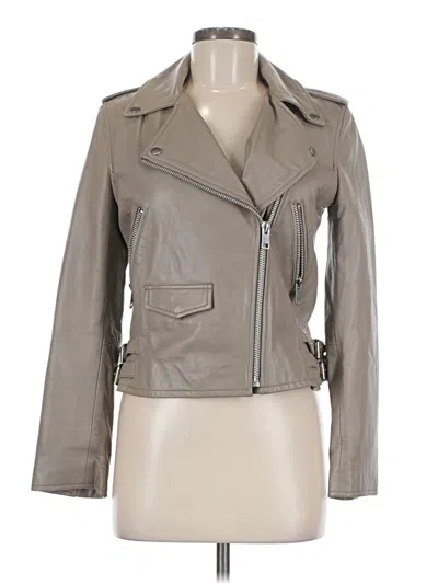 Pre-owned Walter Baker Leather Jacket In Tan