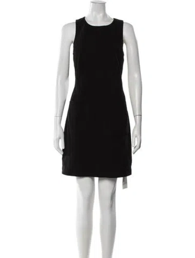 Pre-owned Walter Baker Leather Mini Dress In Black