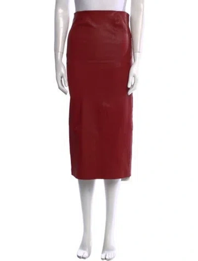Pre-owned Walter Baker Leather Mini Dress In Red