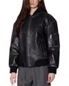 Walter Baker Leela Leather Jacket In Black