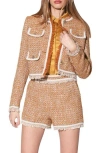 Walter Baker Leondra Cozy Fit Jacket In Honey Tweed