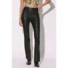 Walter Baker Lexie Leather Flare Leg Pants In Black