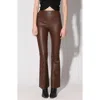 Walter Baker Lexie Leather Pant In Walnut