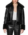 WALTER BAKER WALTER BAKER LIANNA BOXY FIT LEATHER JACKET