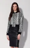 Walter Baker Lindsey Leather Jacket In Gray