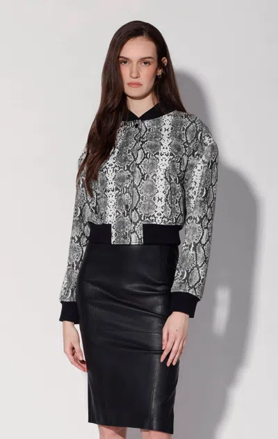 WALTER BAKER LINDSEY JACKET, WHITE SNAKE