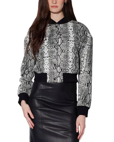 Walter Baker Lindsey Leather Jacket In Gray