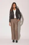 Walter Baker Cyrus Easy Fit Leather Pant In Brown