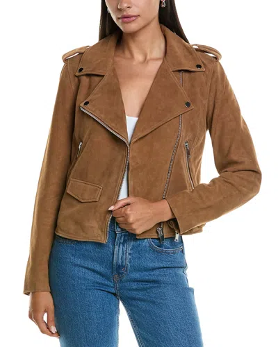 Walter Baker Liz Leather Jacket In Brown