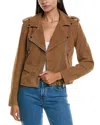 Walter Baker Liz Leather Jacket In Brown