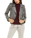 Walter Baker Liz Leather Jacket In Gray