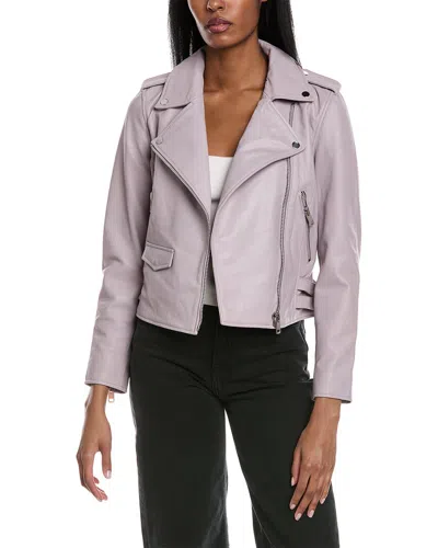 Walter Baker Liz Leather Jacket In Multi