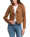 Walter Baker Liz Leather Jacket In Multi