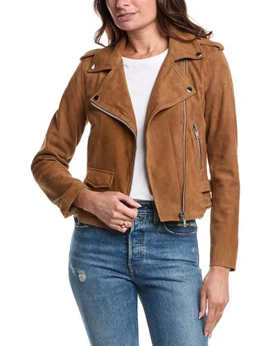 Walter Baker Liz Leather Jacket In Multi