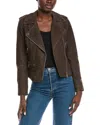 Walter Baker Liz Leather Jacket In Brown