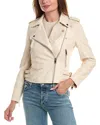 Walter Baker Liz Leather Jacket In Neutral