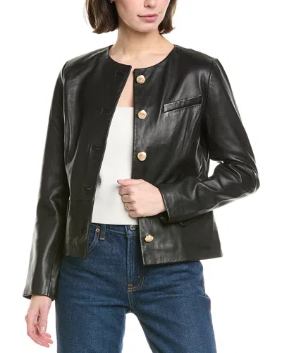 Walter Baker Lolita Leather Jacket In Black