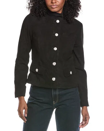Walter Baker Lolita Suede Jacket In Black