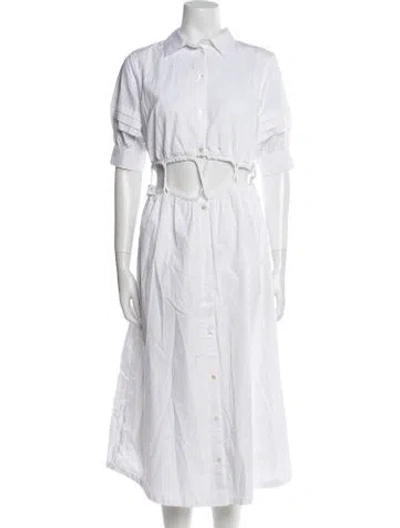 Pre-owned Walter Baker Long Dress In White